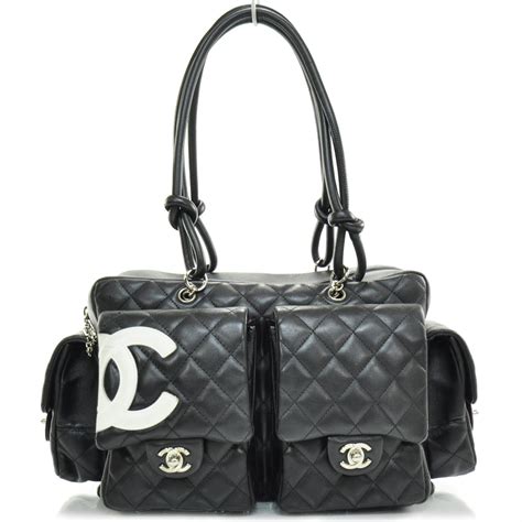 chanel cambon multi pocket reporter bag|CHANEL Calfskin Quilted Large Cambon Multipocket Reporter .